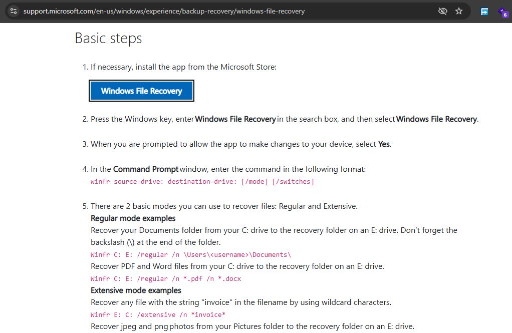 windows-file-recovery