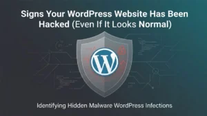 signs WordPress website hacked
